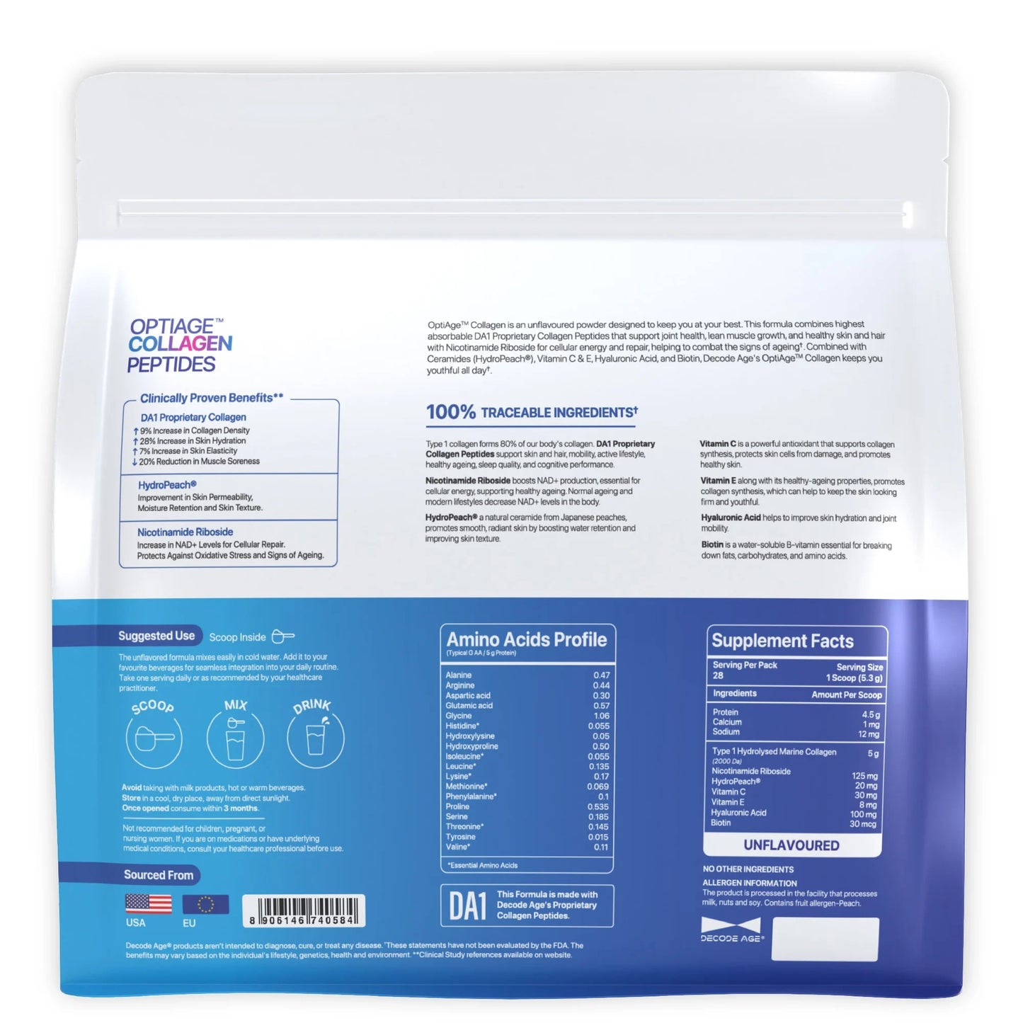 Decode Age OptiAge Collagen Peptides | Skin, Joint & Muscle Care