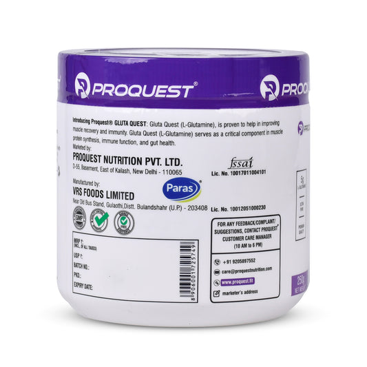 ProQuest Gluta Quest – Pure L-Glutamine for Recovery