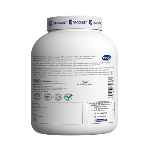 Proquest Power Whey Protein | 24g Protein & Probiotics