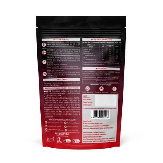 Nakpro Citrulline Malate 2:1 Powder | Boost Performance