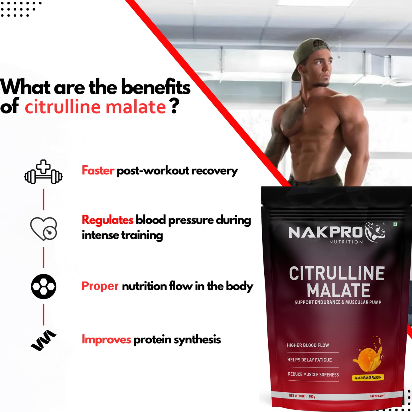 Nakpro Citrulline Malate 2:1 Powder | Boost Performance