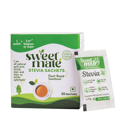 Sweetmate Stevia Sachets 30 | Natural Zero-Calorie Sweetener