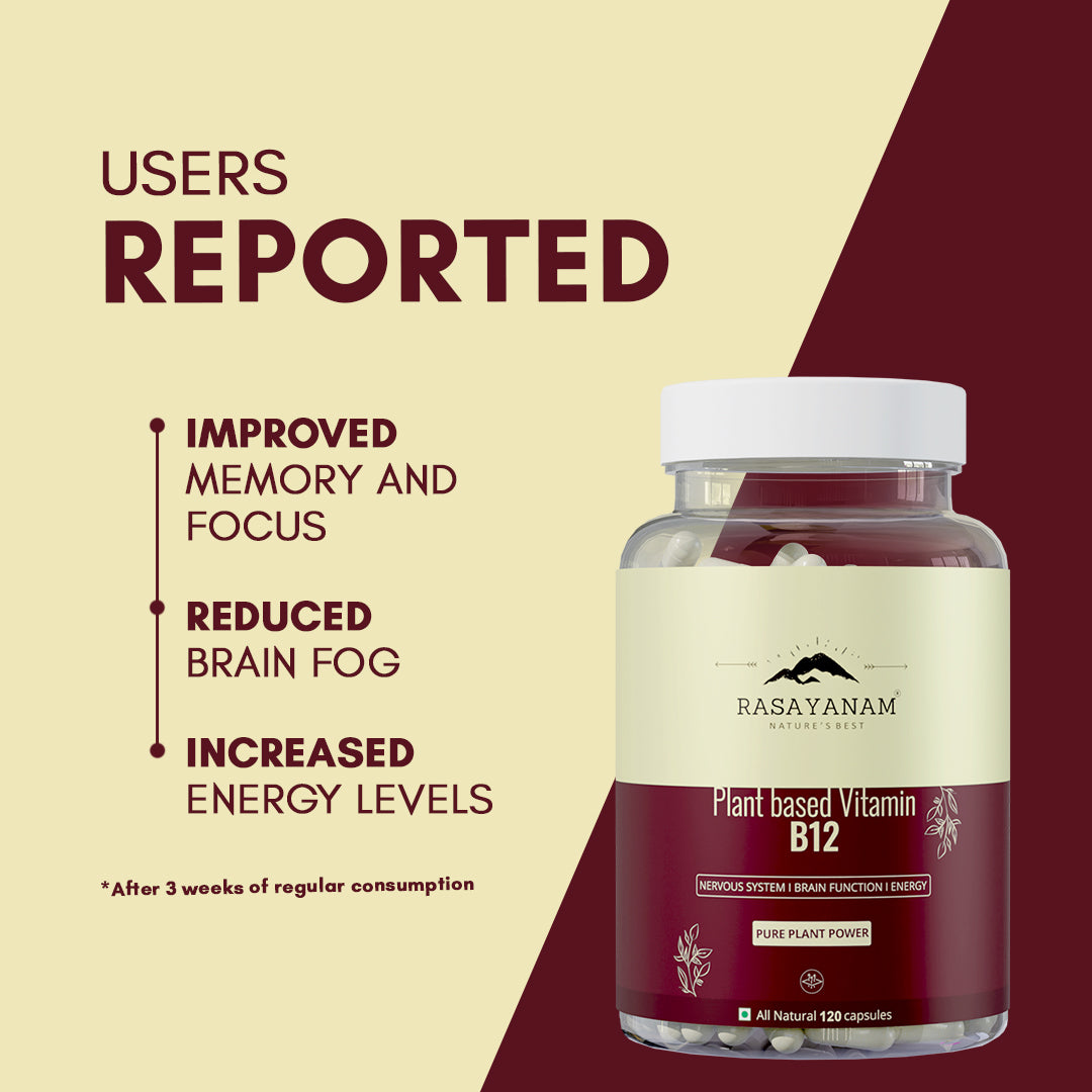 Rasayanam Plant Based Vitamin B12 | Energy & Nerve Support