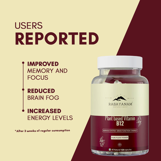 Rasayanam Plant Based Vitamin B12 | Energy & Nerve Support