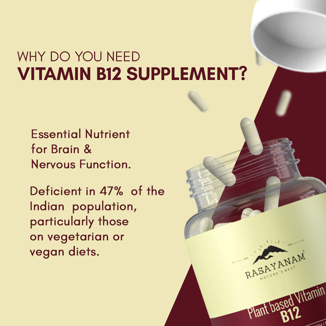 Rasayanam Plant Based Vitamin B12 | Energy & Nerve Support