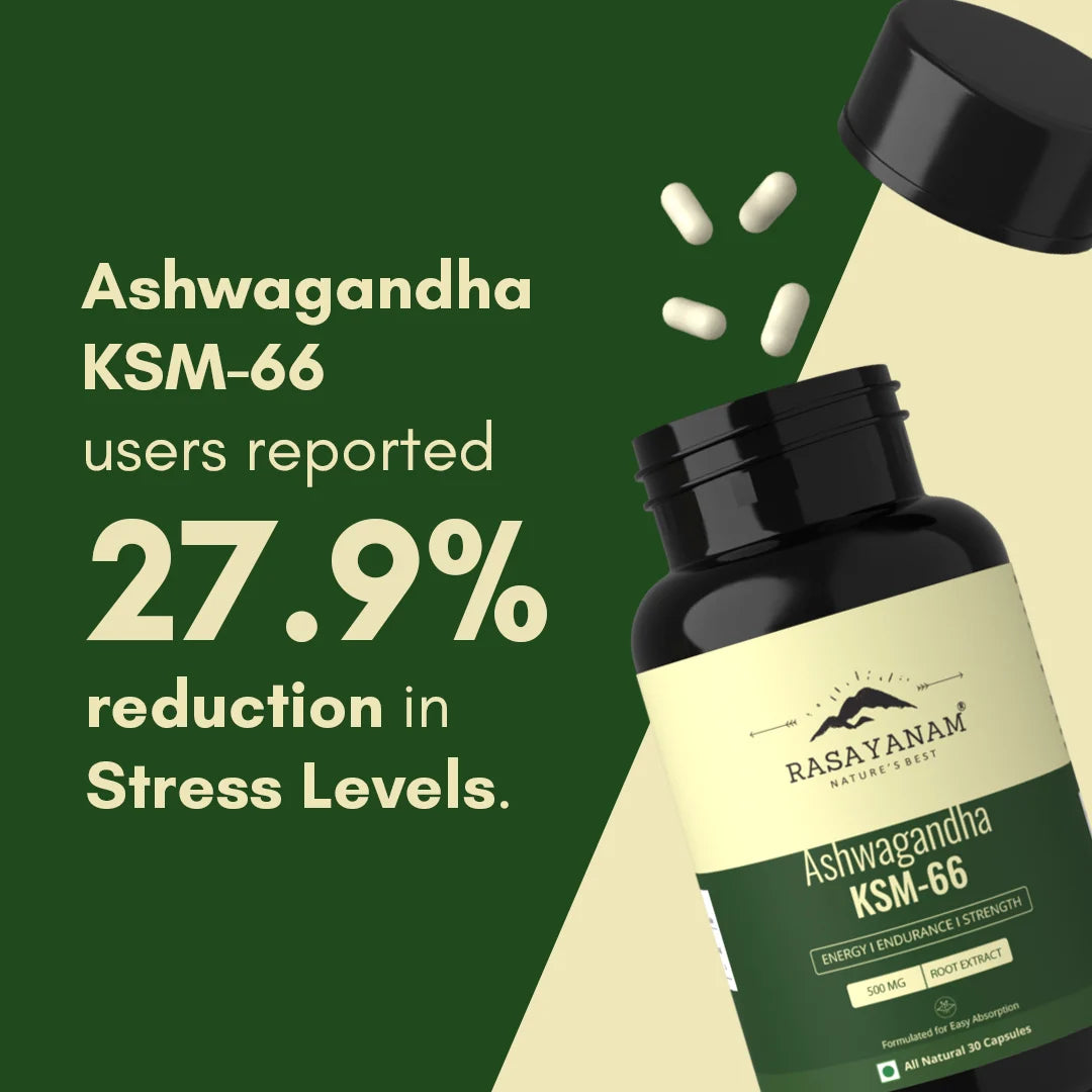 Rasayanam Ashwagandha KSM66 500mg for Stress & Energy