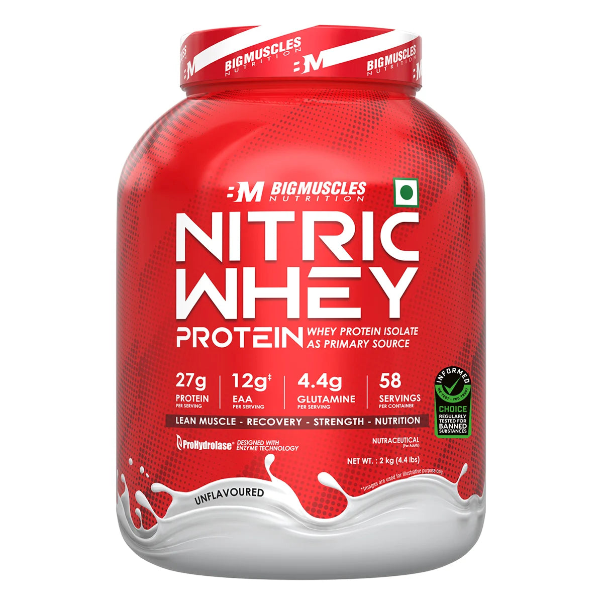 Bigmuscles Nitric Whey Protein - Muscle Growth & Recovery