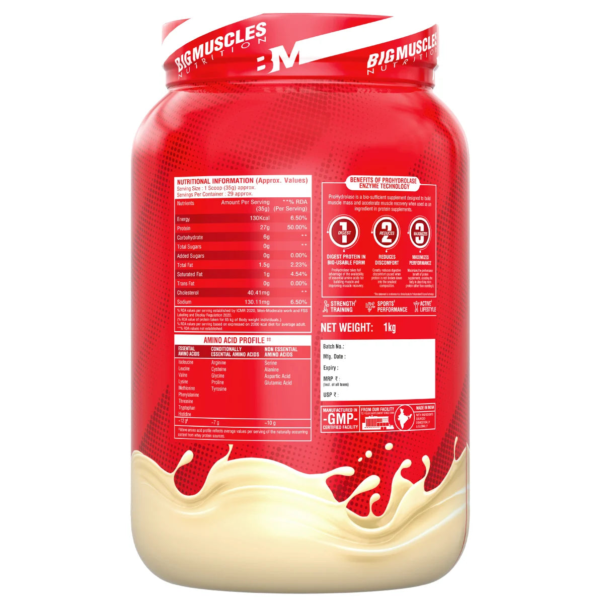 Bigmuscles Nitric Whey Protein - Muscle Growth & Recovery