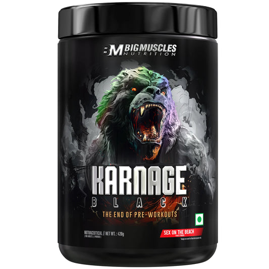 Bigmuscles Karnage Black Pre Workout - Explosive Energy