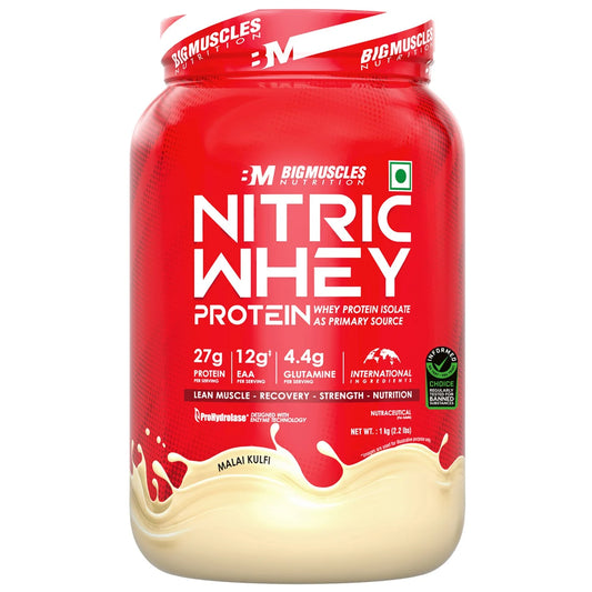 Bigmuscles Nitric Whey Protein - Muscle Growth & Recovery