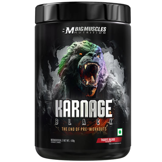 Bigmuscles Karnage Black Pre Workout - Explosive Energy