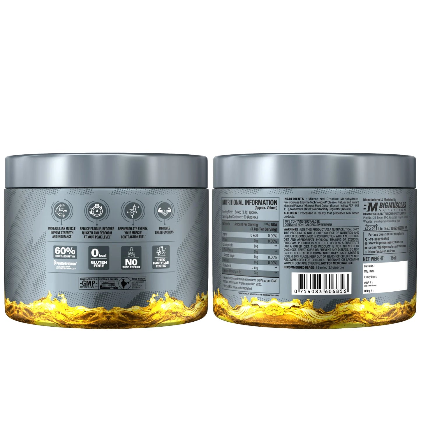 Bigmuscles Nutrition Creatine - Strength & Muscle Power