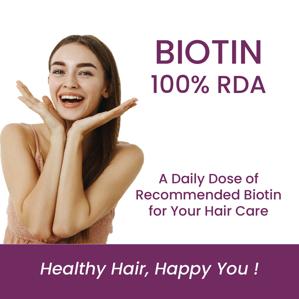 Tata 1mg Biotin Plus for Healthy Hair, Skin & Nails