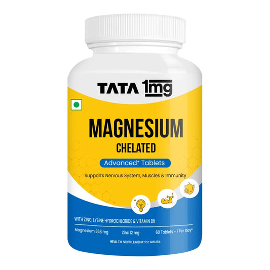 Tata 1mg Chelated Magnesium Plus | Muscle & Heart Support