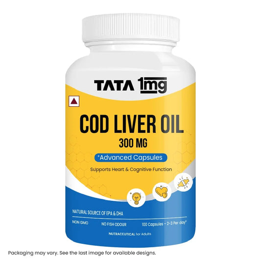 Tata 1mg Cod Liver Oil - Heart & Vision Support