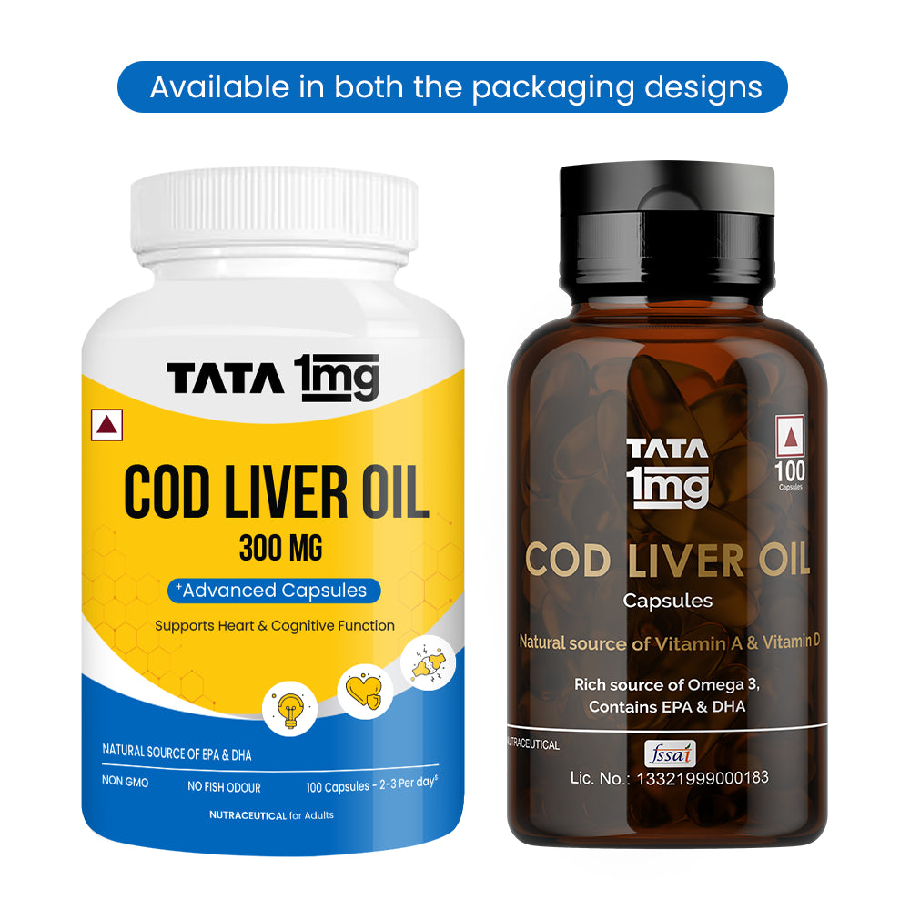 Tata 1mg Cod Liver Oil - Heart & Vision Support