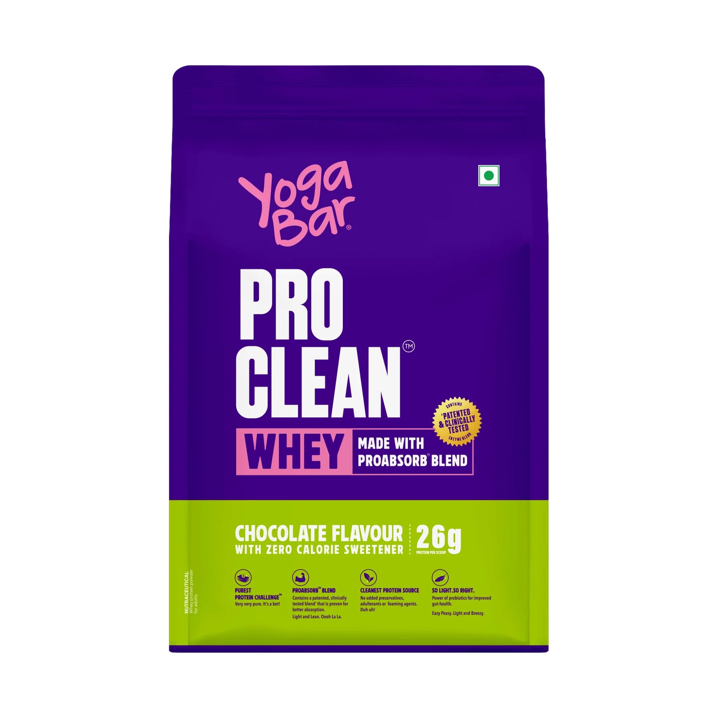 YogaBar Pro Clean Whey With Zero Calorie Sweetener