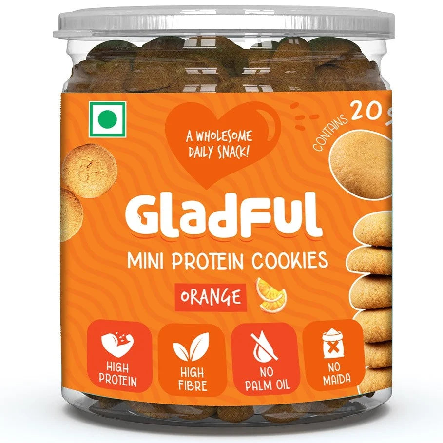 Gladful Mini Protein Cookies - Healthy, Tasty Protein Snack