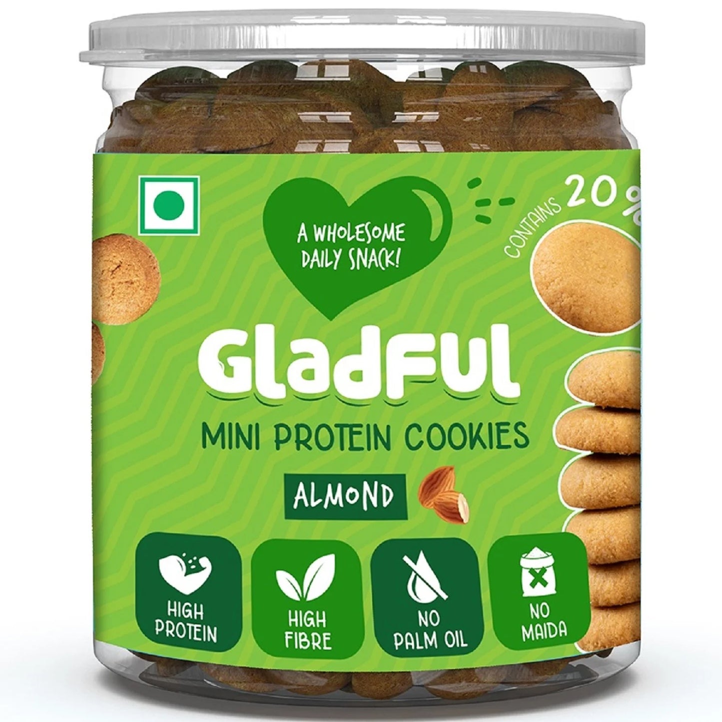 Gladful Mini Protein Cookies - Healthy, Tasty Protein Snack