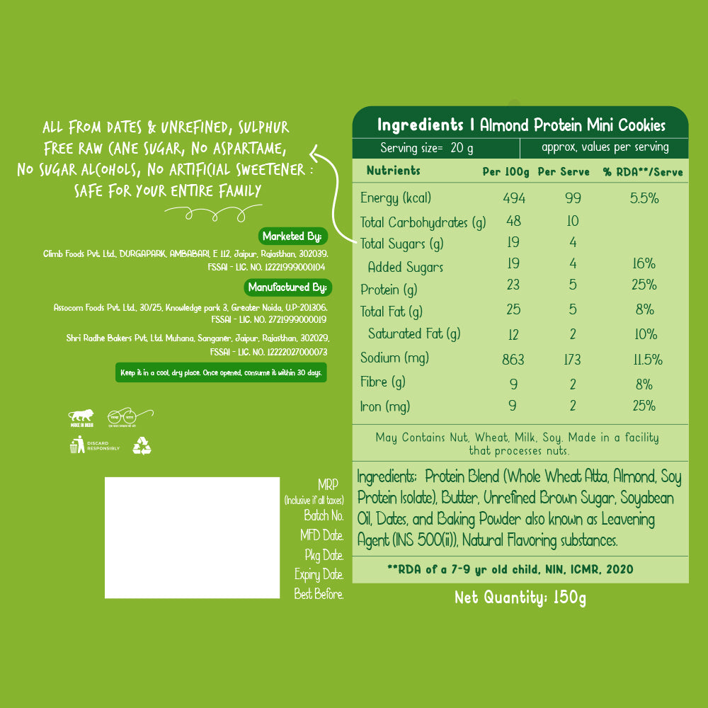 Gladful Mini Protein Cookies - Healthy, Tasty Protein Snack