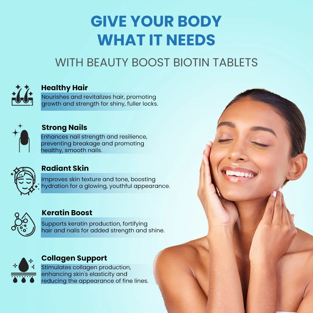 Aesthetic Nutrition Hair, Nail & Skin Tablets with Biotin
