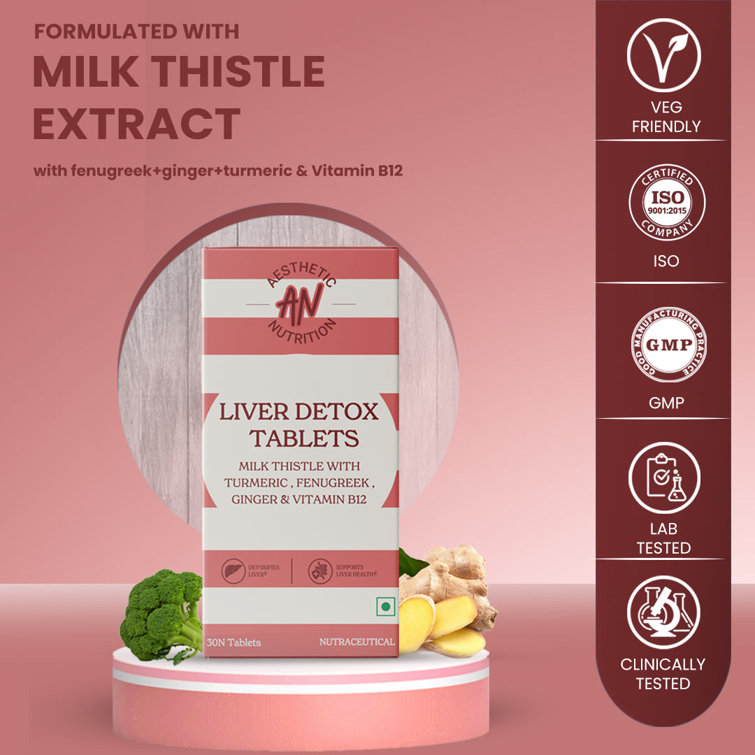 Aesthetic Nutrition Liver Detox | Milk Thistle & Herbs