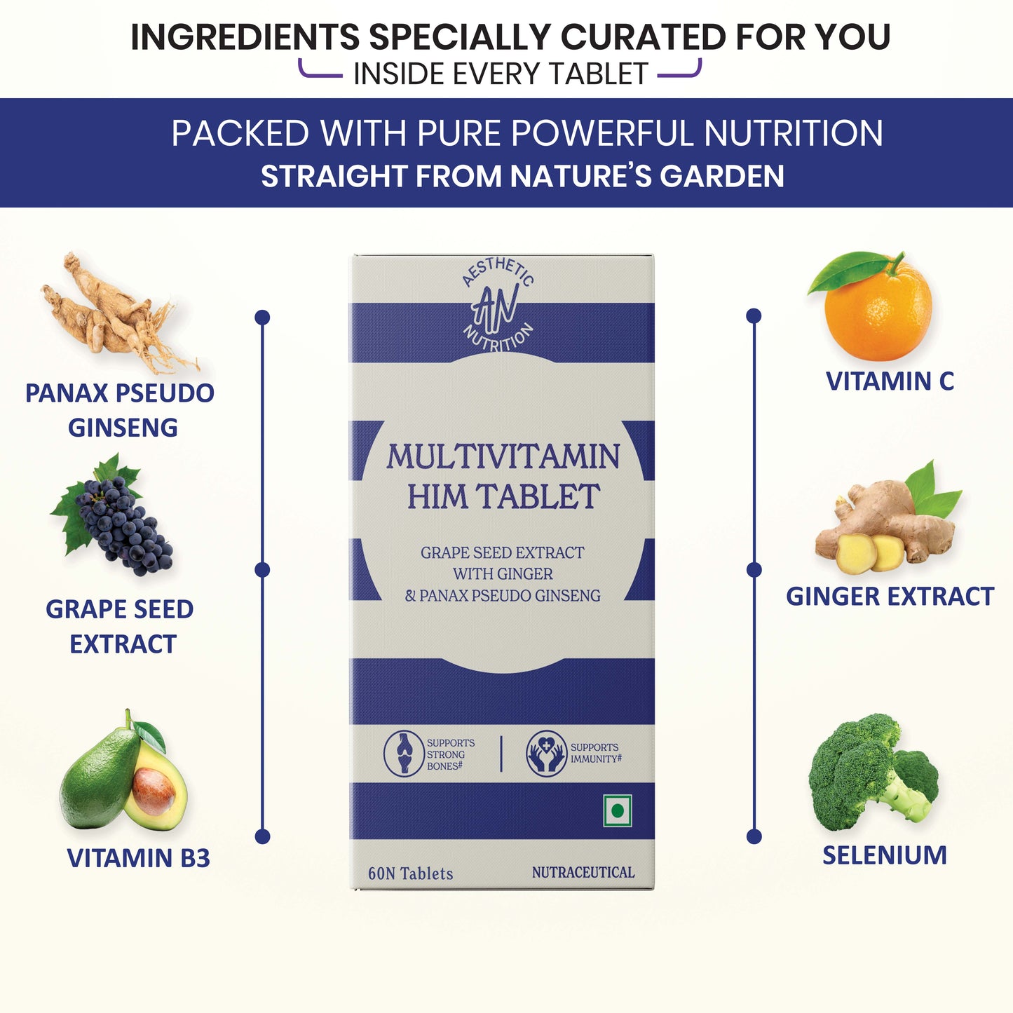Aesthetic Nutrition Multivitamin Him - Energy & Vitality
