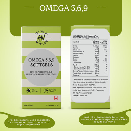 Aesthetic Nutrition Omega 3, 6, 9