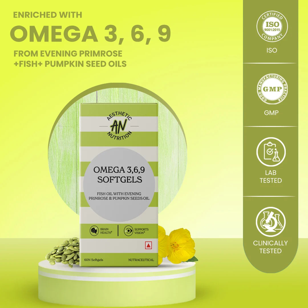 Aesthetic Nutrition Omega 3, 6, 9 - Triple Omega Support