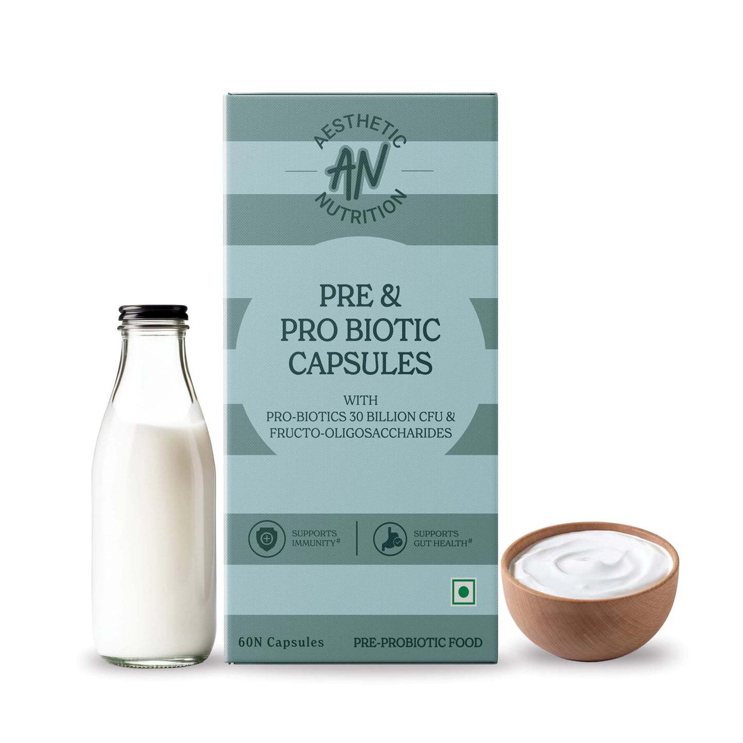 Aesthetic Nutrition Pre & Probiotic | Gut Health Support