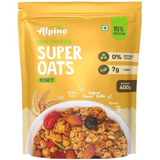 Alpino High Protein Super Oats Honey | 15g Protein & Fiber