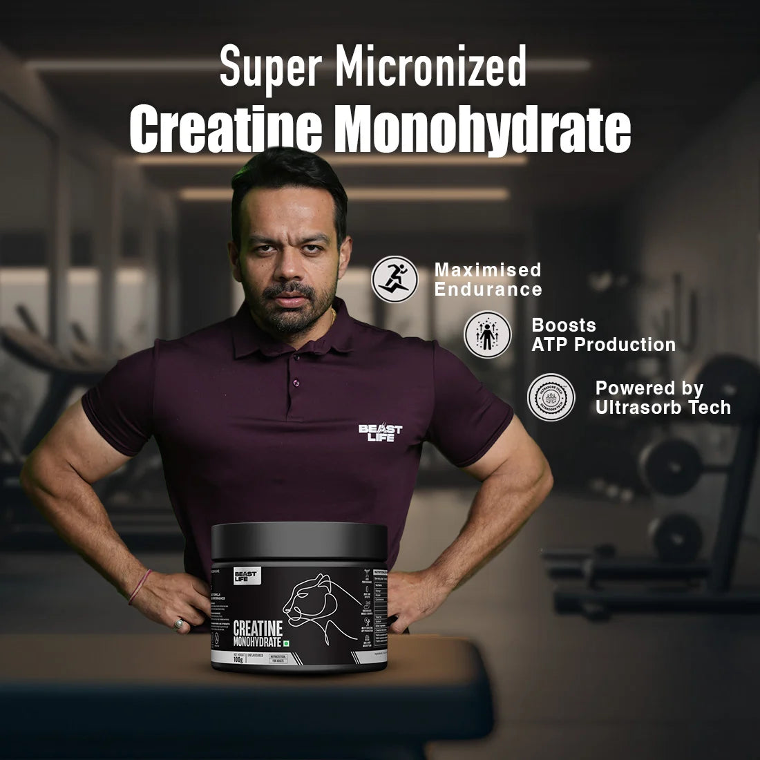 BeastLife Creatine Monohydrate | Strength & Muscle Growth