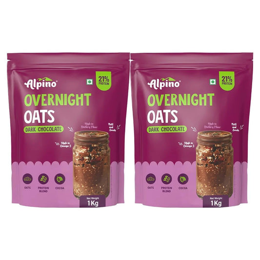 Alpino Overnight Oats Dark Chocolate | 21g Protein, Fiber