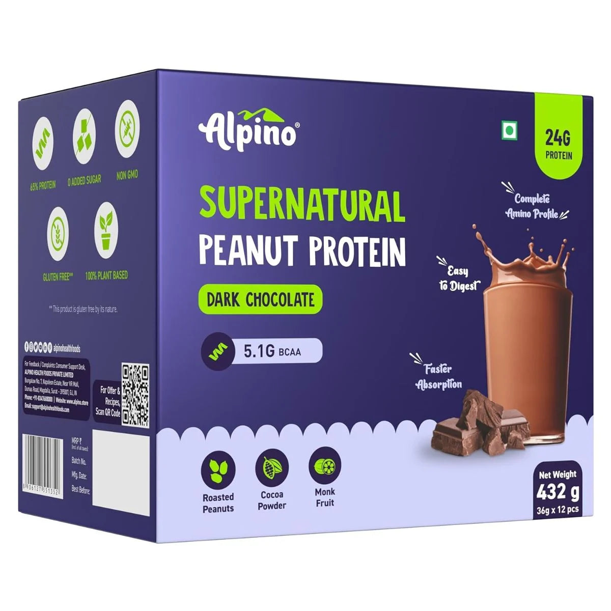 Alpino Supernatural Peanut Protein – Plant-Based Power