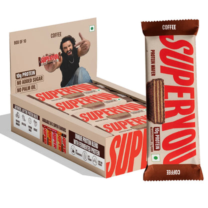SuperYou Coffee Protein Wafer | 10g Protein & 3g Fiber