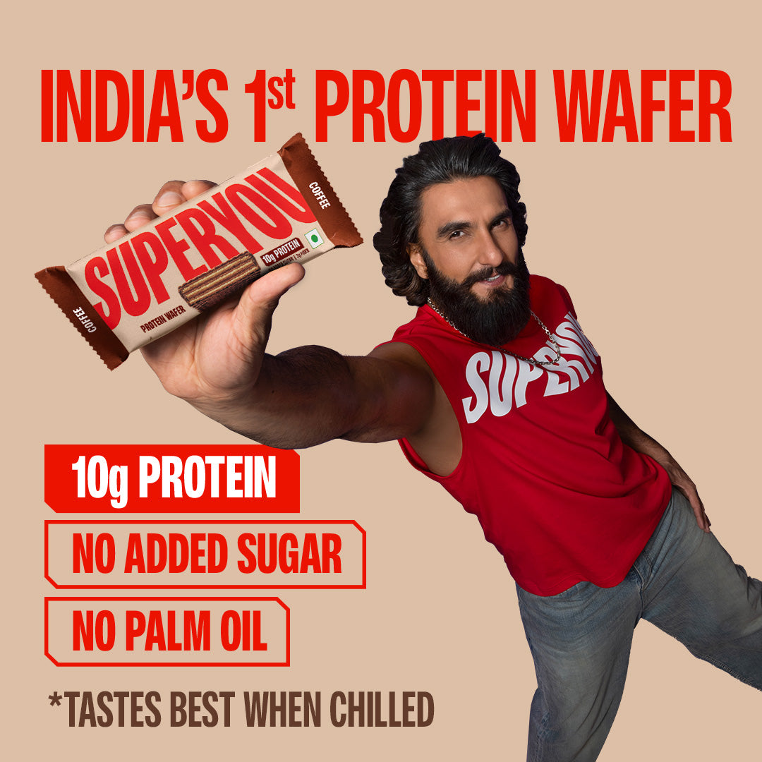 SuperYou Coffee Protein Wafer | 10g Protein & 3g Fiber