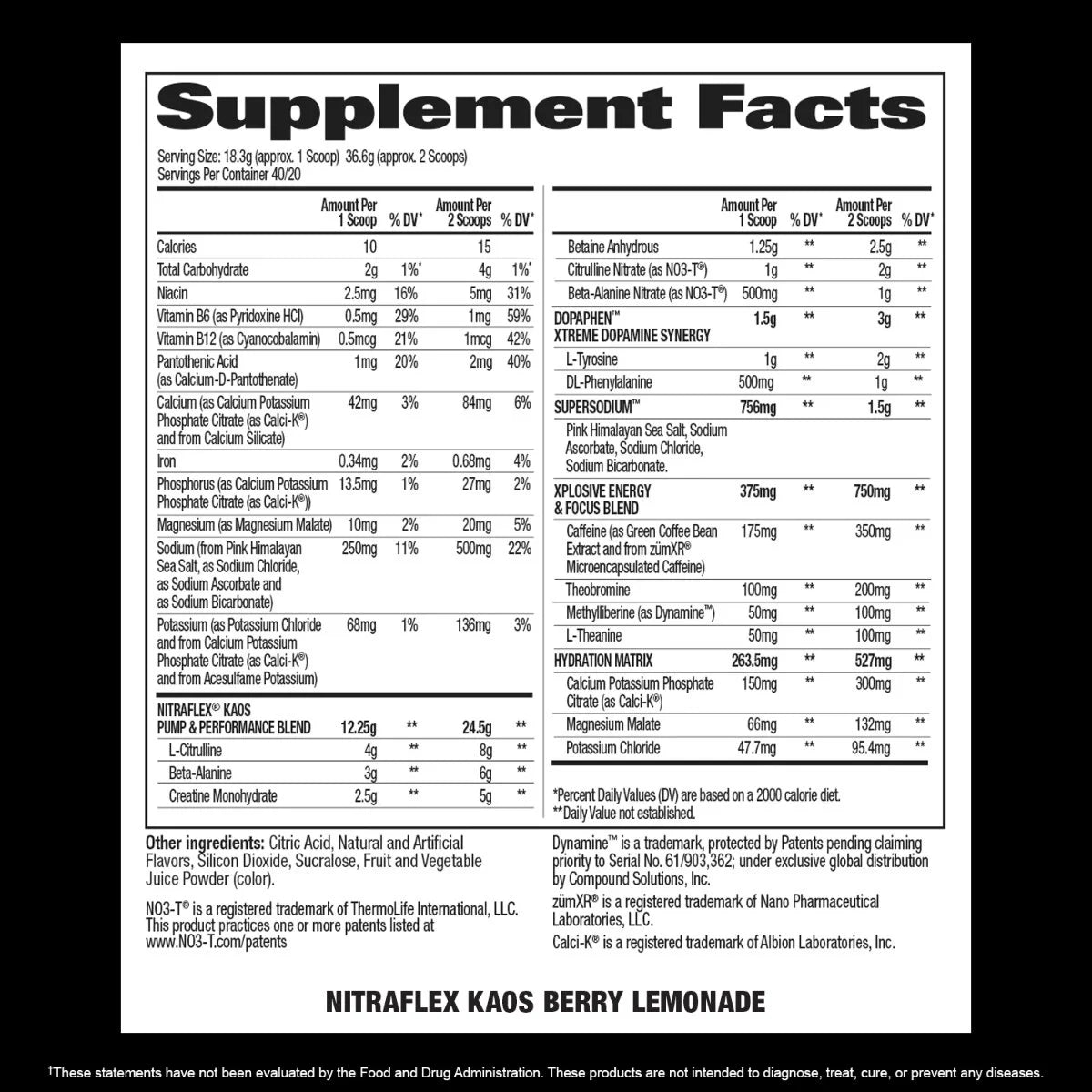 GAT Nitraflex Kaos – Extreme Energy & Muscle Pumps