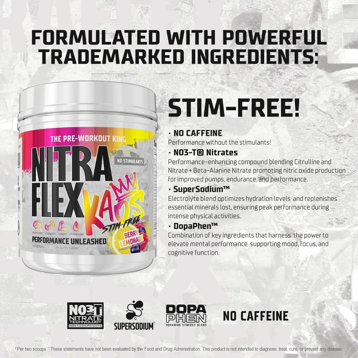 GAT Nitraflex Kaos Stim Free – Stimulant-Free Pre Workout