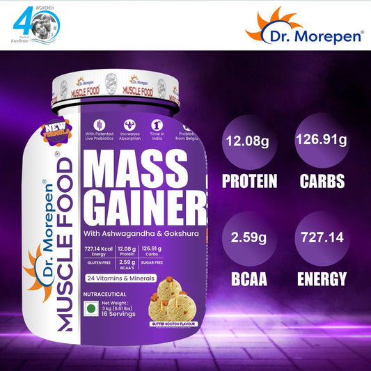 Dr. Morepen Muscle Food Mass Gainer | Strength & Recovery