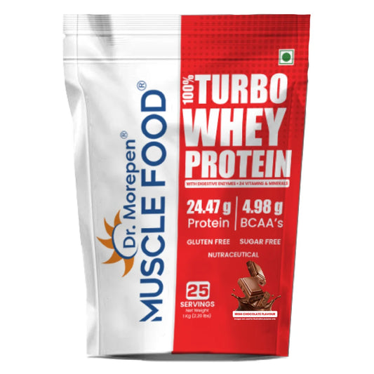 Dr. Morepen Turbo Whey Protein | 24g Protein & 5g BCAAs
