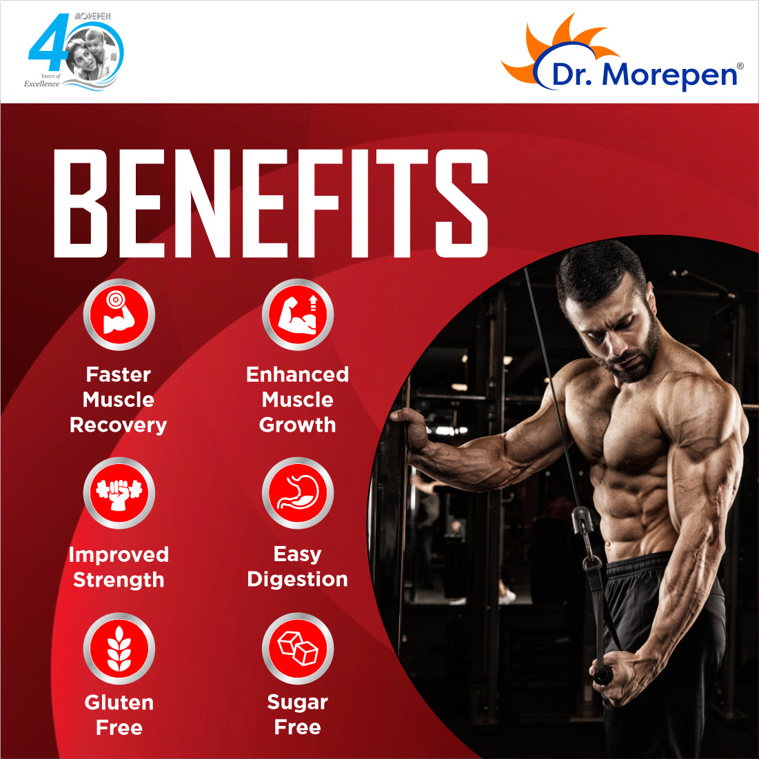 Dr. Morepen Turbo Whey Protein | 24g Protein & 5g BCAAs