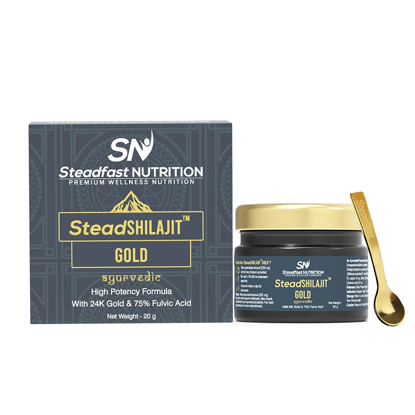 SteadSHILAJIT Gold | 24k Gold & 75% Fulvic Acid Formula