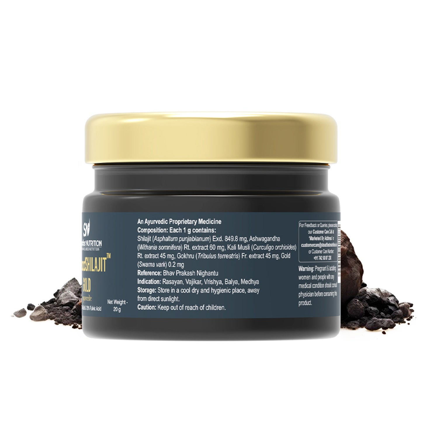 SteadSHILAJIT Gold | 24k Gold & 75% Fulvic Acid Formula
