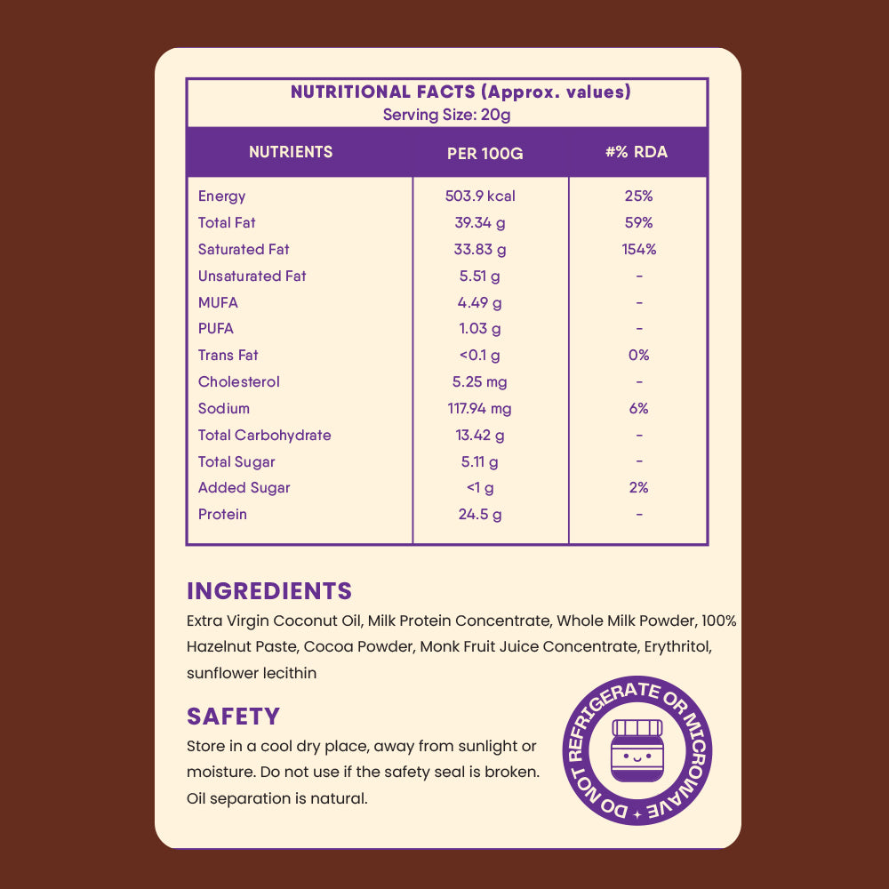 TruNativ Choco Spread | High Protein, No Added Sugar