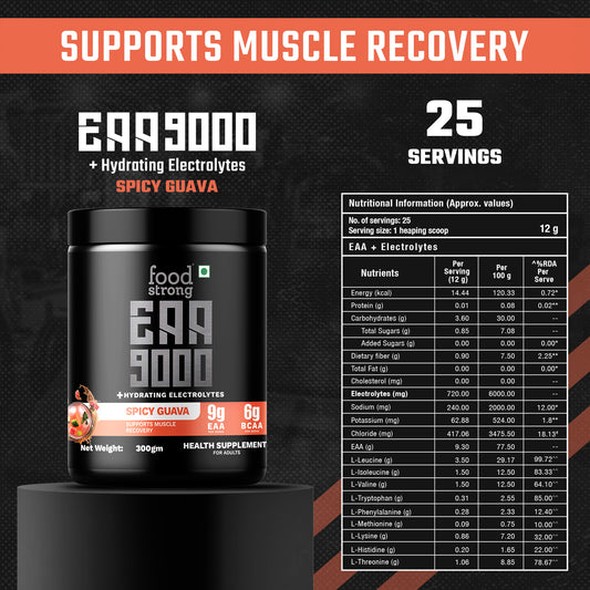 Food Strong EAA 9000 – Aminos + Electrolytes for Recovery