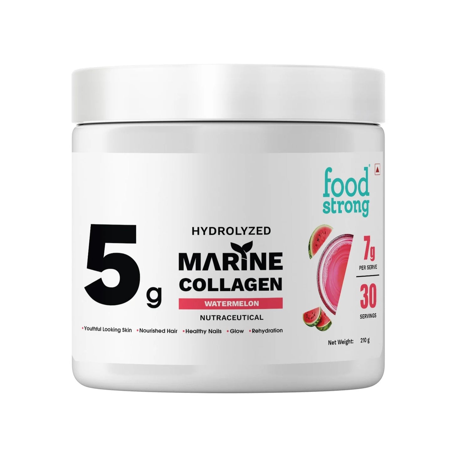 Food Strong Hydrolyzed Marine Collagen – Glow & Joint Support