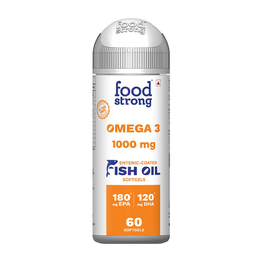Food Strong Omega 3 Fish Oil 1000mg - Heart & Brain Health