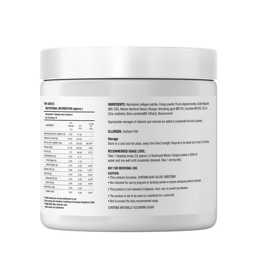 Food Strong Hydrolyzed Marine Collagen – Glow & Joint Support