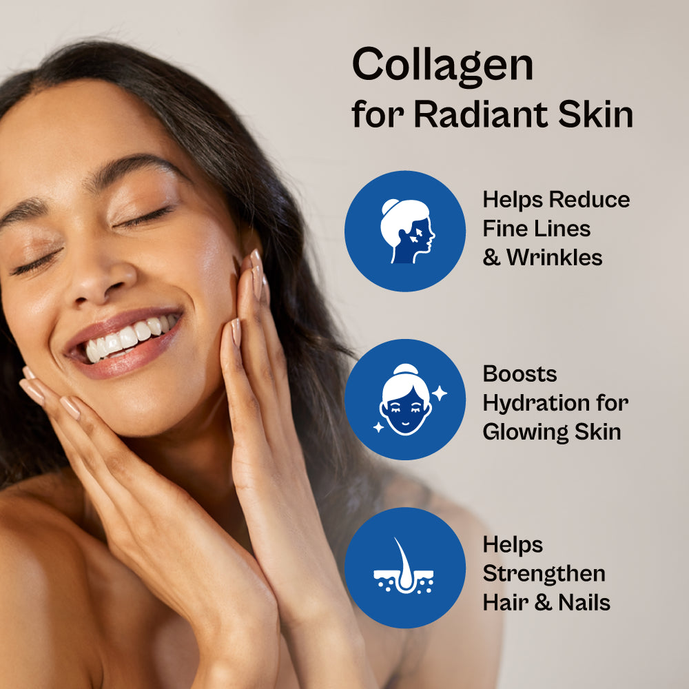 Tata 1mg Marine Collagen | Vitamin C & Biotin for Glow