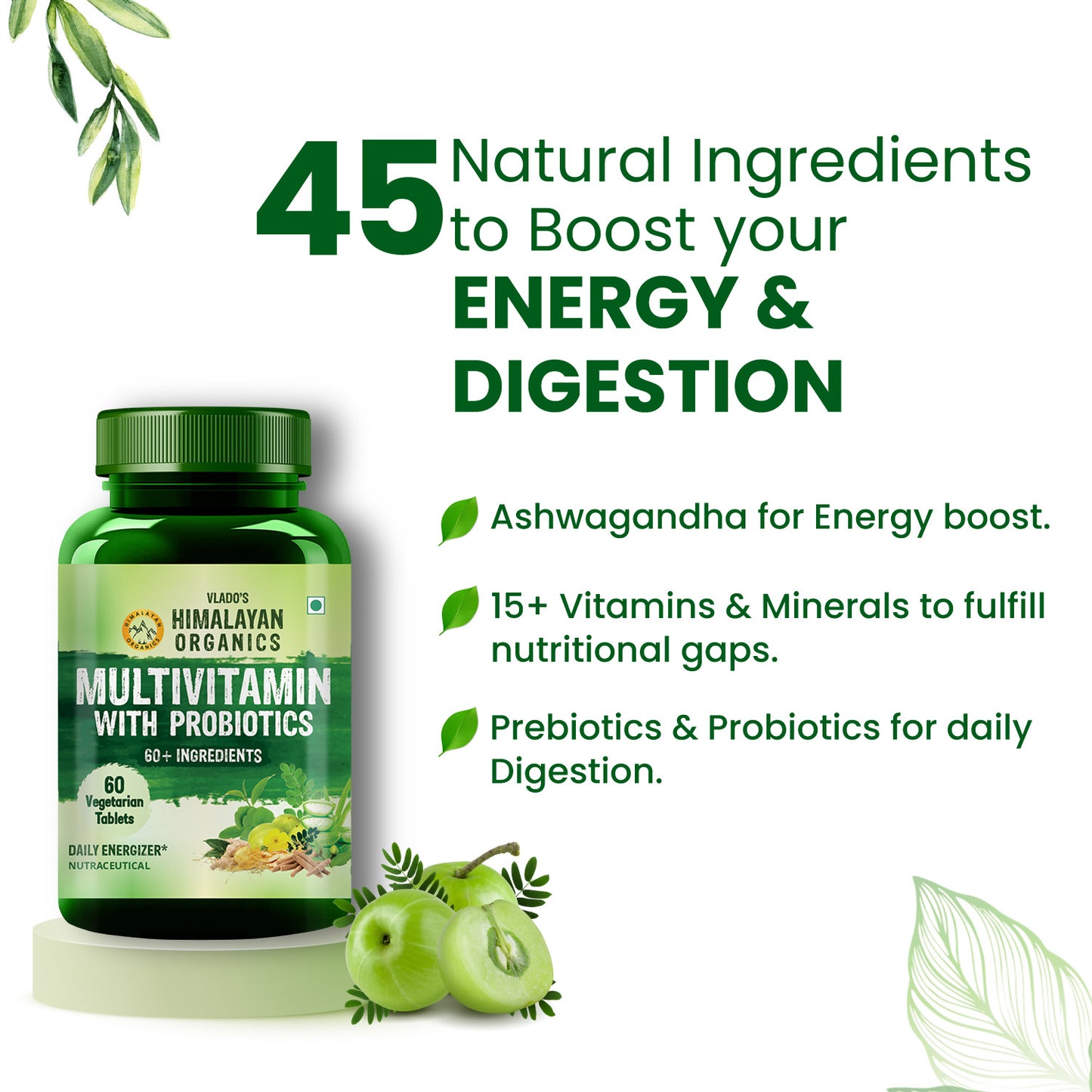 Vlado's Himalayan Organics Multivitamin with Probiotics